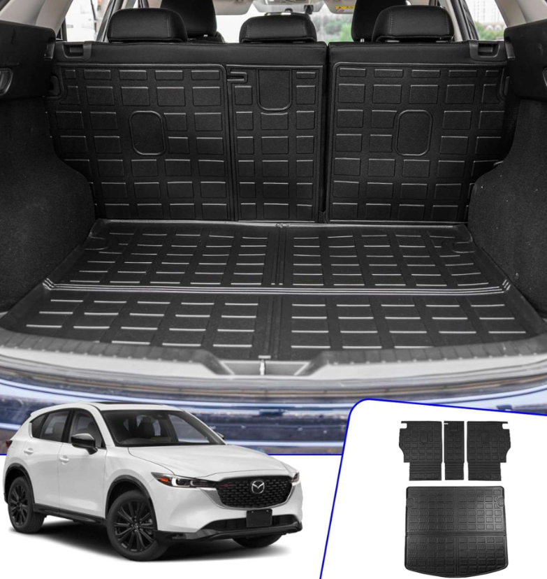 Rongtaod Cargo Mat Compatible with 2023 2024 Mazda CX5 Cargo Mat Trunk Mat Cargo Liner TPE All Weath
