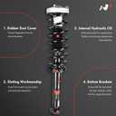 A-Premium Rear Complete Struts Compatible with BMW 525i 2004-2007, 528i 2008-2010, 530i 2004-2007, 535i 2008-2010 - 2x Replacement Suspension Shock Absorber with Coil Spring Assembly