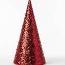 Ireer 6 Pcs Christmas Velvet Trees Set Various Size Velvet Cone Modern Decorations Indoor Table Tree Centerpiece Minimalist Xmas Holiday Winter Home Decor 