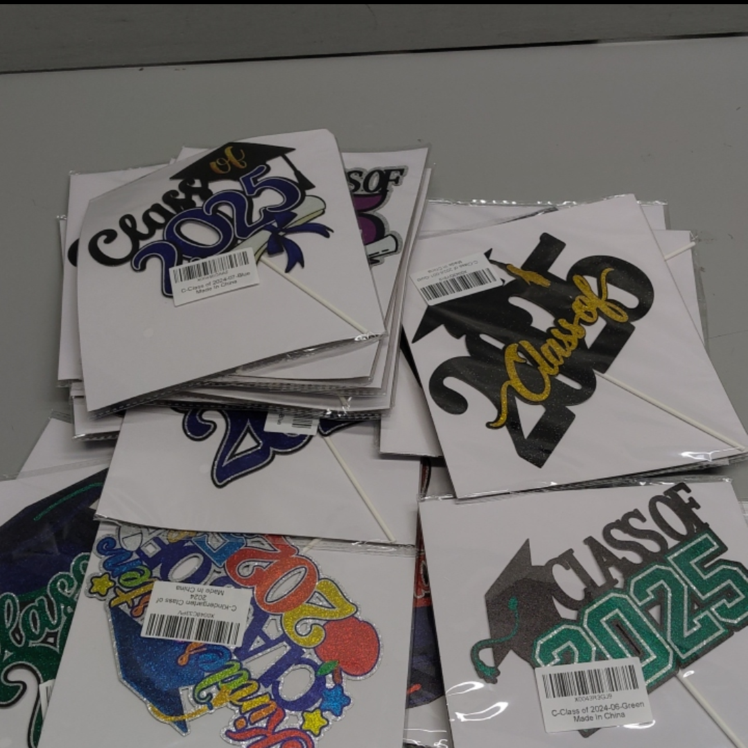 Class of 2025 Graduation Cake Topper Red Glitter Congrats Grad Cake Decorations Happy Graduation Congratulations Grad 2025 We are So Proud of You Party Supplies  23 Pack