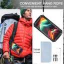 2 x Ninki Case for iPhone 15 Pro - Metal Case with Screen Protector, Shockproof Aluminium Silicone Body, Kickstand, Black