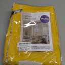 MIULEE Yellow Back Tab Blackout Curtains 72 Inches Long 2 Panels Set for Living Room Bedroom Privacy, Rod Pocket/Pinch Pleat Thermal Insulated Room Darkening Pleated Light Blocking Drapes