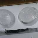 Modern Black Globe Pendant Light Milky White Globe Glass Shade 2 Pack Adjustable Rods Hanging Ceiling Light Fixtures for Kitchen Island Living Room