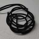Black Color Cloth Covered Electrical Wire - 5Ft Textile Cable for Pendant Light Fixture and Vintage Lamp Revival - DIY Lamp Parts for Unique and Creative Lighting Projects (B003)