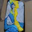 FBSPORT Inflatable Bounce House Water Slide, Bounce House for Kids with Toy Market Stand Splash Pool Bouncer Climbing Wall Water Gun Ball Dart, Bouncy Castle W/620W Blower for Outdoor Indoor, Green