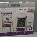 Art Easel for Kids 4-8,Kids Easel with Paper Roll and Art Supplies,Toddler Toys Ages for 5-7,Toddler Drawing Board Learning Eductional Toys for 4 5 6 7 8 Year Old Boy Girls Birthdays Gifts