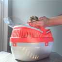 Trixie Pico Transport Crate, Small Pet Carrier, Portable Travel Carrier, for Small Pets, Hamsters, Guinea Pig, Lizards (11.8"L x 8.3"W x 9.1"H)