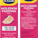 Dr. Scholl's Moleskin Padding ROLL, 1 roll // Thin, Flexible Cushioning & Pain Relief - Cut to Any Size - Doctor Recommended - 24 Inches X 4 5/8 Inches