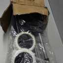 Folding Shopping Cart Utility w/ Water-Resistant Removable Canvas Bag Black