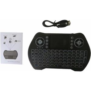 Backlit Wireless Keyboard with touchpad Mouse 2.4GHz Universal Remote Controller Rechargeable li-ion Battery for Android Tv Xbox, Windows, IPTV, Playstation, PS4, Roku, Firestick 3 Colors keypad
