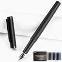 JINHAO Fountain Pen Fine Nib, Includes Ink Cartridges & Converter, Perfect Weight, Optimal Flow, No Skips