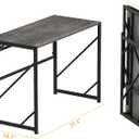Elephance Folding Desk Writing Computer Desk for Home Office, No-Assembly Study Office Desk Foldable Table for Small Spaces, 31.5 Inch