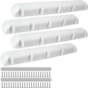 38 Inch Dock Bumper 4 Pack,Boat Dock Bumpers,Dock Bumper Guards,Dock Post Bumpers,Marine Dock BumpersHeavy Duty Dock Piling Bumpers for Protecting Boat and Dock,Screws and Washers Included(White)