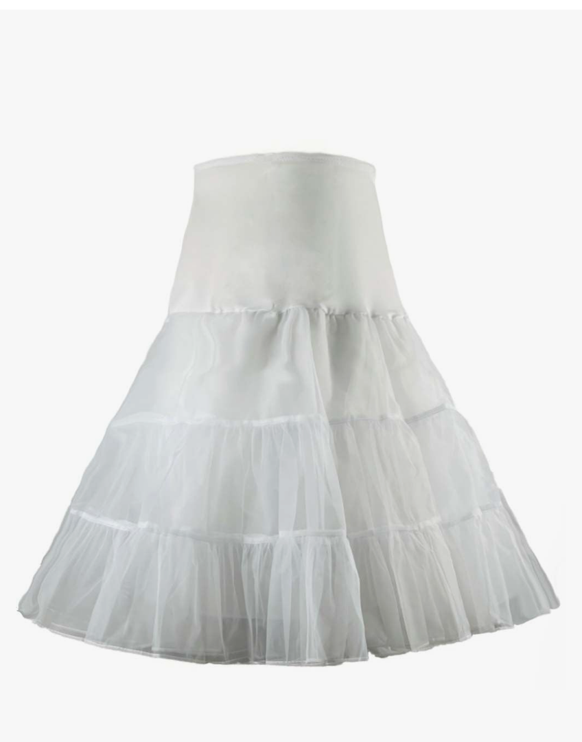 Women's 50s Vintage Petticoat 26" Crinoline Rockabilly Tutu Skirt Slip size L-XL