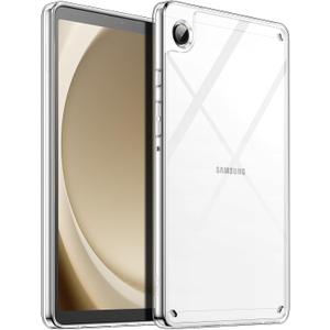 JETech Clear Case for Samsung Galaxy Tab A9 8.7-Inch, Anti-Yellowing Transparent Shockproof Slim Tablet Cover with Hard PC Back and Soft TPU Bumper (Clear)