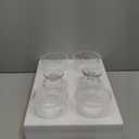 6 Pack Glass Dessert Bowls Set, 10 Oz Vintage Ice Cream Cups with Pedestal, Fluted Sundae Dishes Pudding Footed Bowl for Ice Cream, Dessert, Parfait, Candy, Fruit