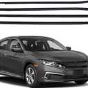Window Weatherstrip 4PCS Molding Trim Seal Belt Replacement for Honda Civic Sedan 2016-2022
