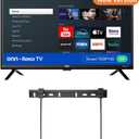 ONN 24-Inch Class HD 720p Smart TV + Free Wall Mount with Wi-Fi Connectivity and Mobile App | Flat Screen TV | Compatible with Home Kit | Alexa and Google Assistant 