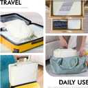 WVM Packing Cubes for Travel, 8-Piece Luggage Organizer Set with Shoe Bag, Toiletry Bag & Laundry Bag, Beige