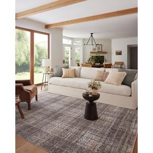Loloi Angela Rose Ember Collection EMB-05 Graphite/Multi 3'-6" x 5'-6" Accent Rug