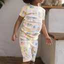 Burt's Bees Baby Baby Girls' Pajamas, Short Sleeve Tee and Shorts 2-piece Pj Set, 100% Organic Cotton