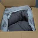 Thick Mattress Topper Queen Size - Non-Slip Mattress Pad Cover for Back Pain Breathable Folding Sleeping Pad Machine Washable Mattress Protector (60x80 inch,Black)