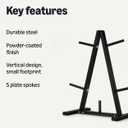 Amazon Basics Weight Plate Tree Rack