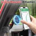 Magnetic Phone Holder with Charging C Port for Ford Bronco 2021 2022 2023 2024 2025 2026, Adjustable Angle 360 Phone Mount for Bronco Accessories