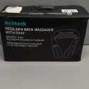 Nekteck Shiatsu Neck Massager with Heat for Pain Relief Deep Tissue, Valentines Day Gifts for Him Her Relaxation Tools, FSA Eligible Back Shoulder Kneading Massage Pillow, HSA Eligible (NOT Cordless) (Black)