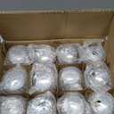 LETINE 36pcs Silver Votive Candle Holders - Elegant Mercury Glass Tea Light Candle Holder Set for Weddings, Holiday Season Decorations,Christmas Table Centerpieces