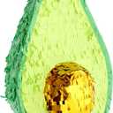 BLUE PANDA Avocado Pinata for Cinco De Mayo Party Decorations, Mexican Fiesta (Small, 15x10.5x6.5 in) - Mini Pinata - Avocado Birthday Decorations