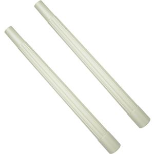 HASMX 19 inch Length Vacuum Wand Attachment, Replacement Vacuum Cleaner Wand Tube, Plastic Wand Pipe, Vacuum Attachment White Plastic Wand Pipe Hose Tool Extension 1.25 ID (2-Pack)