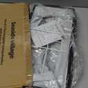 Black Lamp Shades Set of 2, Large Rectangle Lampshades Replacement, 16"L x 8"W x 10"H, Fabric Lamp Shade for Table Lamps Floor Lamps, Spider, Harp Holders Included, Easy Assembly Required