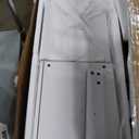 Full Size Murphy Bed Wall Bed with Sofa and Storage Shelves, White