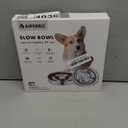 Slow Feeder Dog Bowl Stainless Steel, 2 Cups Metal Non-Slip Dog Food Bowls, Dogs Water Bowl for Small & Medium Sized Dogs, Fun Bloat Stop Pet Bowl for Fast Eaters, Slows Down Pets Eating (2 Cups/ 1.6" Deep (Max 4Cups))