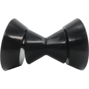 3 Inch 4Inch Boat Trailer Roller Assembly Bow Stop Bell Roller with 1/2 Inch Shaft, 3 Inch Roller fits 3 Inch Bracket, 4 Inch Roller fits 4 Inch Bracket, Polyurethane (3inch Black V)