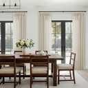 Linen Sheer Curtains 120 Inches Long for Living Dining Room Pinch Pleated Curtain Drape with Hooks Rings Back Tab Extra Long Greige Oatmeal Tan Beige Light Filtering 120 Inch Drapes 10FT 1 Panel