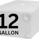 12 Gallon RV Fresh Water Tank, Potable Water Storage Tank for Drinking, Cooking, Cleaning, and Showering, Use in Campers, Trailers, Motorhomes, and RVs, Cube Shape, 24" x 15" x 9" (WT-5544)
