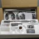 65 Inch Ceiling Fan No Light with Remote, Black Large Ceiling Fan Without Light with Quiet Reversible DC Motor, 6-Speeds, 8 Blades, Indoor/Outdoor Modern Ceiling Fans for Patios, Living Room, Garage