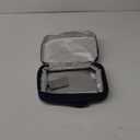 HawLander Insulated Kids Lunch Box Bag for Boys and Girls, with Side Bottle Holder, Navy-Blue