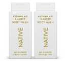 Native Body Wash with Naturally Derived Ingredients  Autumn Air & Amber  Sulfate & Paraben Free  For Women & Men  SkinLoving Cleanser  18 oz (2Pack)