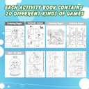 Hungdao 48 Pcs Bible Mini Activity Books for Kids, Mini Fun and Games, Challenging Activities Include Mazes, Word Search, Word Scramble and More Bulk Gifts for Kids Party Classroom