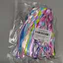 6Pcs Rainbow Ponytail Extension, Colored Hair Accessories for Girls, Elastic Tie-On Synthetic Ponytail Accessories for Girls, Daily Wear & Parties (Rainbow Colors)