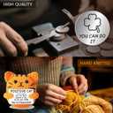 Positive Crochet Animals, Pocket Hug Crochet Cat Emotional Support Good Luck Gifts for Thank You,Lucky Charm Exam, Get Well Soon Gifts for Women Men