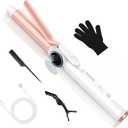 Cordless Curling Iron, 4 Temps Setting 9000 mAhUSB Rechargeable Cordless Hair Curlers, 280F-400F Travel Cordless Curling Wand, Wireless Ceramic Hair Styling Tools Hot Rollers Hair Curlers