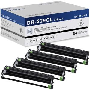 DR-229CL Drum Unit 4 Pack Super High Yield Replacement for Brother DR229 DR229CL Drum Unit for MFC-L3780CDW MFC-L3720CDW HL-L3220CDW HL-L3280CDW HL-L3295CDW Printer Drum (Toner not Included)