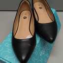 Rekayla Women's Flats Classic Pointed Toe Ballet Flats Shoes for Women Comfortable Slip On Dress Shoes for Work Office Casual Daily Wear Flat (8, Pu Black 1)