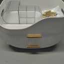 Pajiriona Makeup Organizer with Drawers,Skincare Organizer for Vanity,Storage Box with Handle,Large Cosmetic Display case for Dresser, Bathroom Countertop (White)