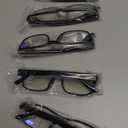 Gaoye Professional Reading Glasses for All Day - Computer Readers with Blue Light Protection - Value Pack (B1-5 Pack Light Black)  2.0 x