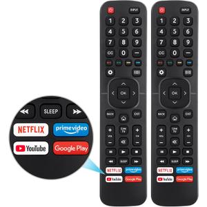 for Hisense-TV-Remote Replacement, Universal Remote Control for All Hisense Smart TVsPack of 2 (for Hisense TV-2 Pack)